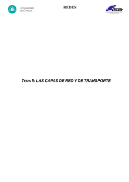 REDES TEMA 5: LAS CAPAS DE RED Y DE TRANSPORTE