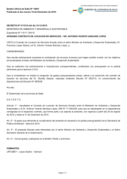 Version PDF - Boletín Oficial de la Provincia de Salta