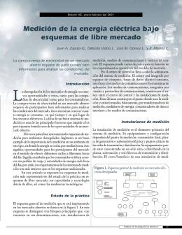 Medición de la energía eléctrica bajo esquemas de libre mercado