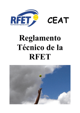 Reglamento Técnico de la RFET