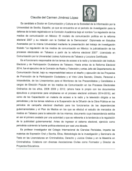 Claudia del Carmen Jiménez López