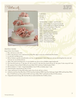 Layers: Wedding Cake SUPPLIES: Instructions
