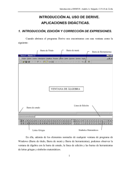 Apuntes de Derive 5.05