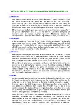 Lista de pueblos prerromanos de Iberia
