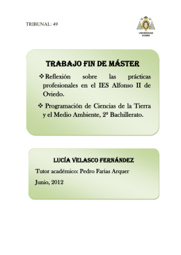 trabajo fin de máster - Repositorio de la Universidad de Oviedo