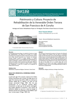 Patrimonio y Cultura: Proyecto de Rehabilitación