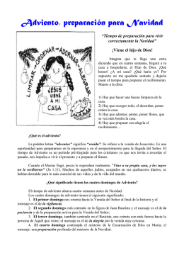 Adviento, preparación para Navidad