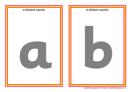 el alfabeto español el alfabeto español