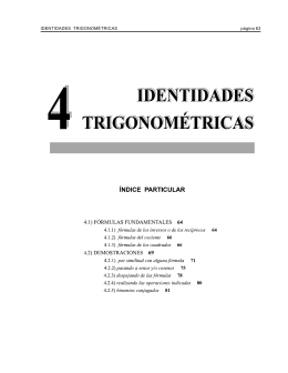 Identidades Trigonométricas