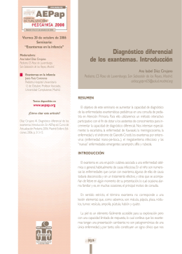 Exantemas en la infancia - Asociación Española de Pediatría de
