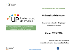 Universidad de Padres Curso 2015-2016