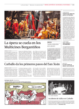 Fecha: 2012/04/11. La Voz de Galicia. Edición de Carballo. Sección