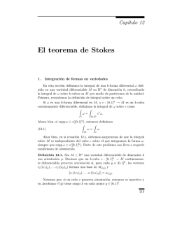 El teorema de Stokes