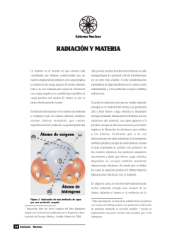 Radiación y materia