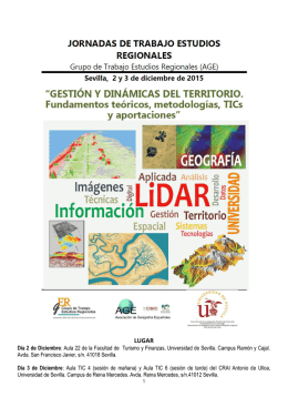 Segunda Circular - AGE – Asociación de Geógrafos Españoles
