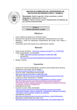 Objetivos Material Exposición - Master de Didáctica de la Física