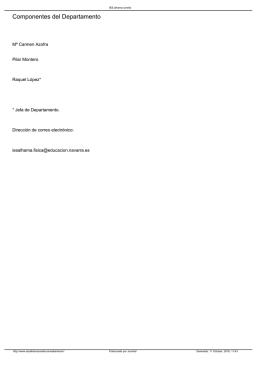 Componentes del Departamento