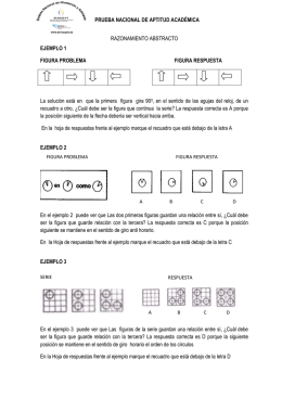 PRUEBA NACIONAL DE APTITUD ACADÉMICA RAZONAMIENTO