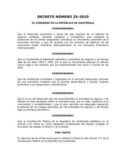 decreto número 25-2010
