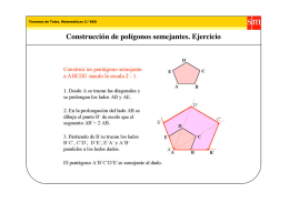 Construcción de polígonos semejantes. Ejercicio