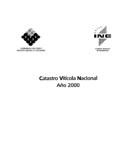 Catastro Vi ¡cola Nacional - Instituto Nacional de Estadísticas