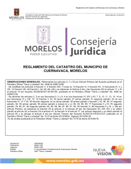 reglamento del catastro del municipio de