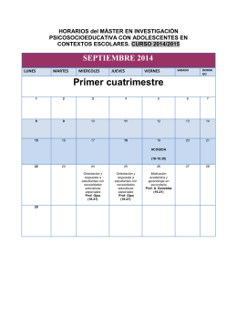 Horario Master Adolescentes14