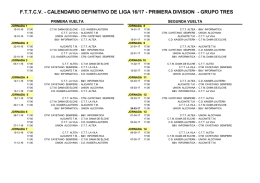 calendario definitivo primera autonomica grupo tres