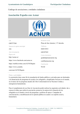 Asociación España con Acnur - Ayuntamiento de Guadalajara