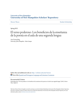 Los beneficios de la enseñanza de la poesía en el aula de una