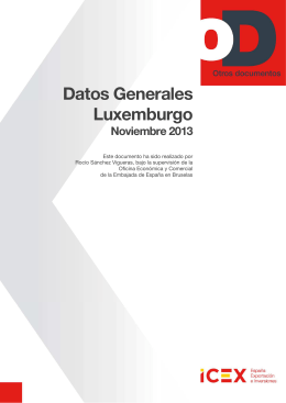 Datos Generales Luxemburgo 2013