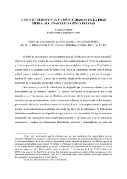 notes per a una història de les crisis agràries i fams