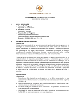 PROGRAMAS DE EXTENSION UNIVERSITARIA DOCUMENTO