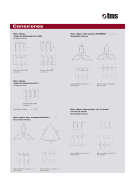 Page 1 Esquema trifásico conectado . Alta velocidad Esquema