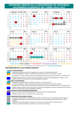 programa sénior de la universidad de cantabria calendario