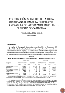 Contribución al estudio de la flota republicana durante la guerra civil