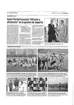 Quim Perisé buscará “eficacia