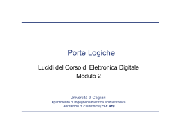 Porte Logiche - Ingegneria elettrica ed elettronica