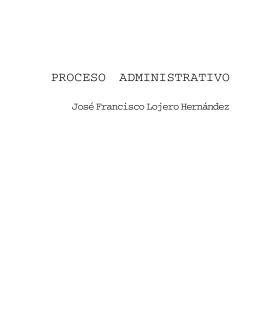 proceso administrativo - Escuela Nacional de Biblioteconomía y