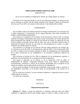 Reglamento Técnico de trabajo en alturas.
