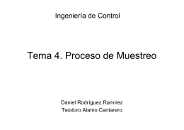 Tema 4. Proceso de Muestreo