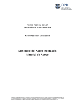 Seminario del Acero Inoxidable Seminario del Acero
