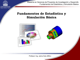 Diapositiva 1 - MSc. Jaime Soto (Ing.)