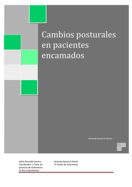 cambios posturales en pacientes encamados