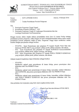 Surat Edaran Menu Usulan Pembukaan Periode