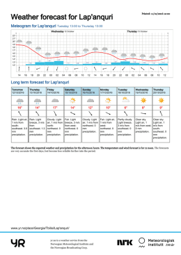 Weather forecast for Lap`anquri