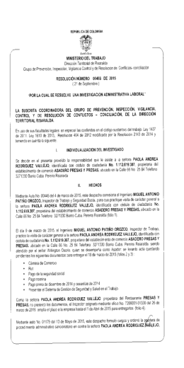 RES 00466 Notificacion Por Aviso DT Risaralda