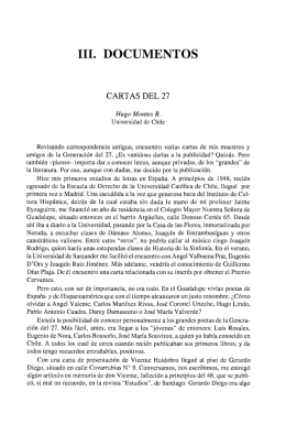cartas del 27 - Revista Chilena de Literatura