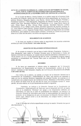 OCHOII FOR EL COMITÉ DE RELACIONES PUBLICAS