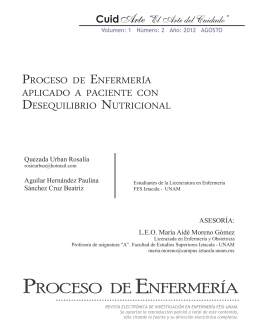 PROCESO DE ENFERMERíA - Inicio